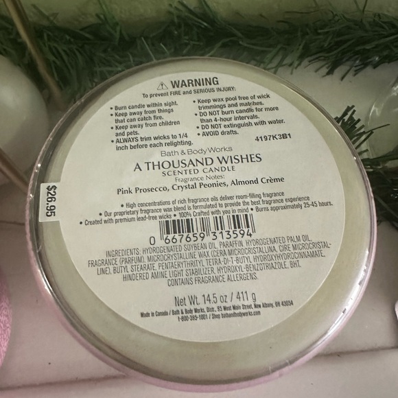 Bath & Body Works A Thousand Wishes Pink Body Wash & Candle Duo - Picture 4 of 4